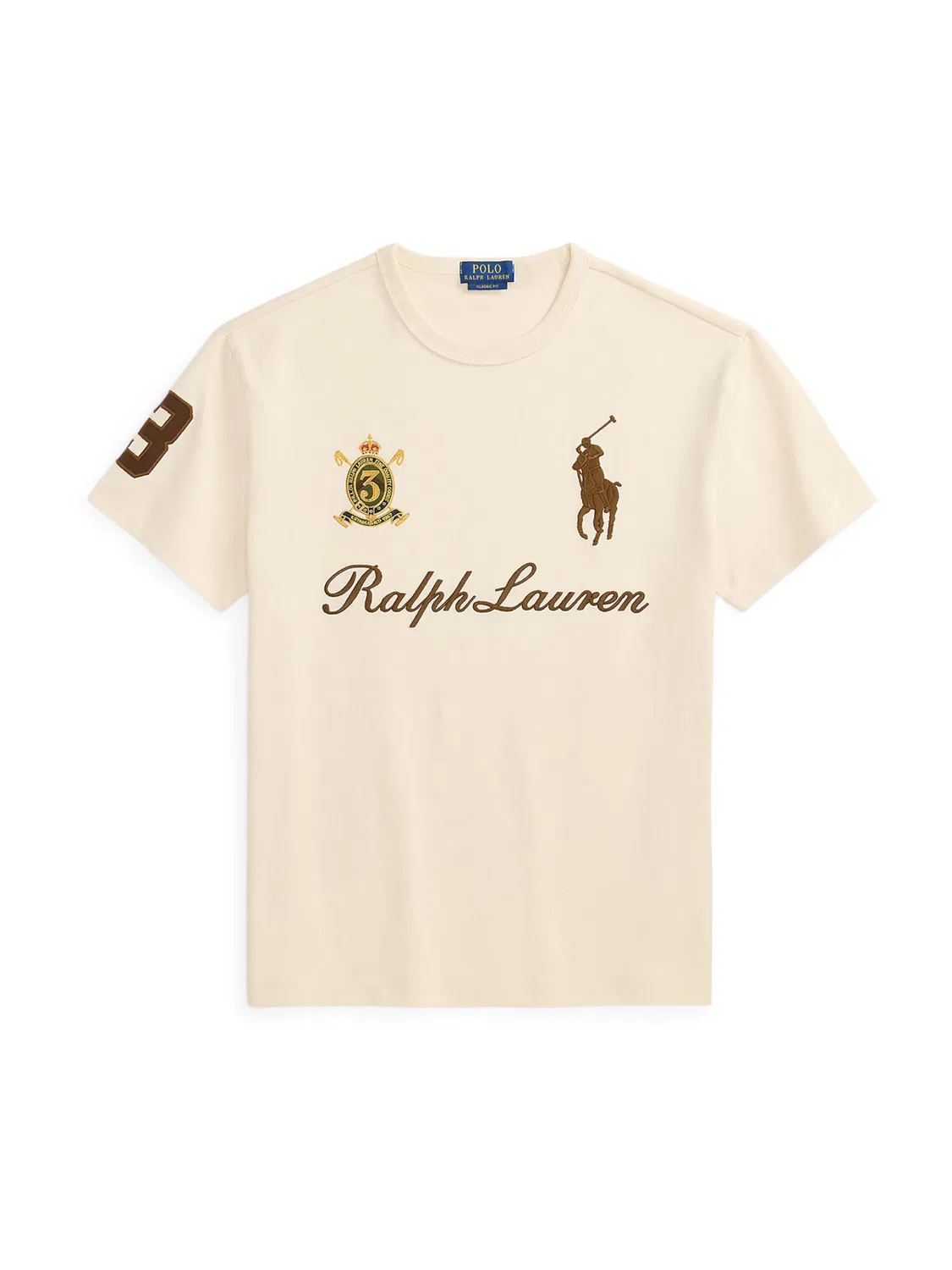 Рубашка Polo Ralph Lauren кремового цвета