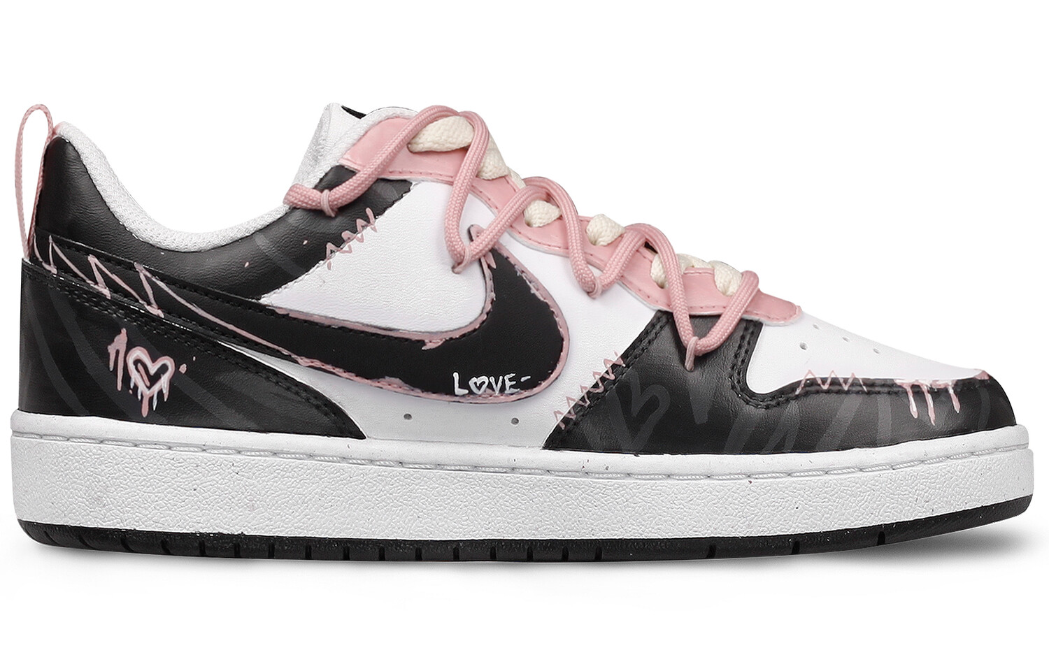 

Женские кроссовки для скейтбординга Nike Court Borough Low, Black/Pink