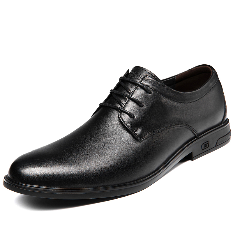 

Повседневные кожаные туфли мужские Dunnu, Black Smooth Finish
