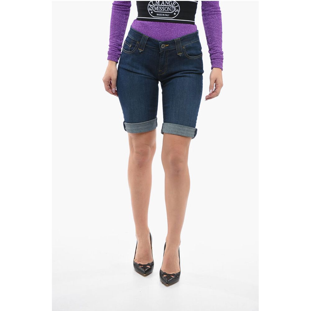 

Шорты из эластичного денима с 5 карманами Woolrich, Blue