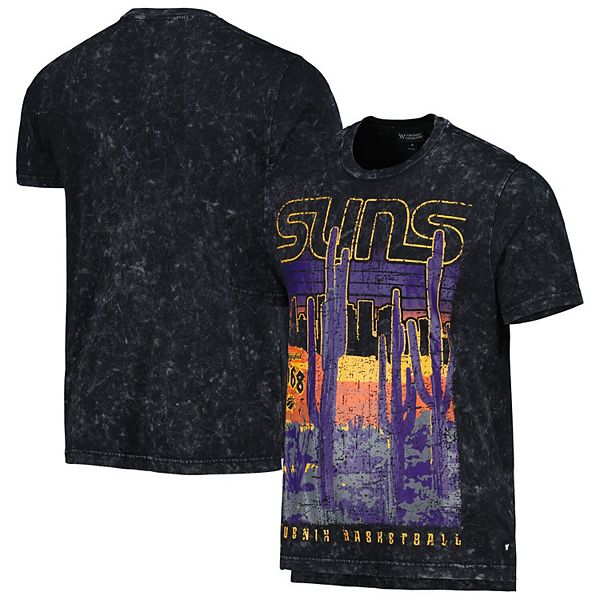 

Футболка Unisex черная/фиолетовая с принтом Phoenix Suns The Wild Collective