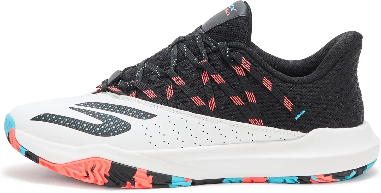 Кроссовки для пиклбола Skechers Viper Court Rally, белый/розовый/голубой — фото 2
