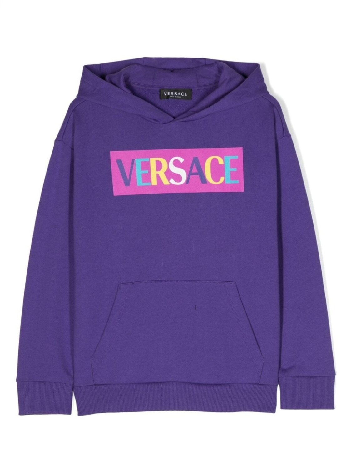 

Versace Kids худи с логотипом, фиолетовый