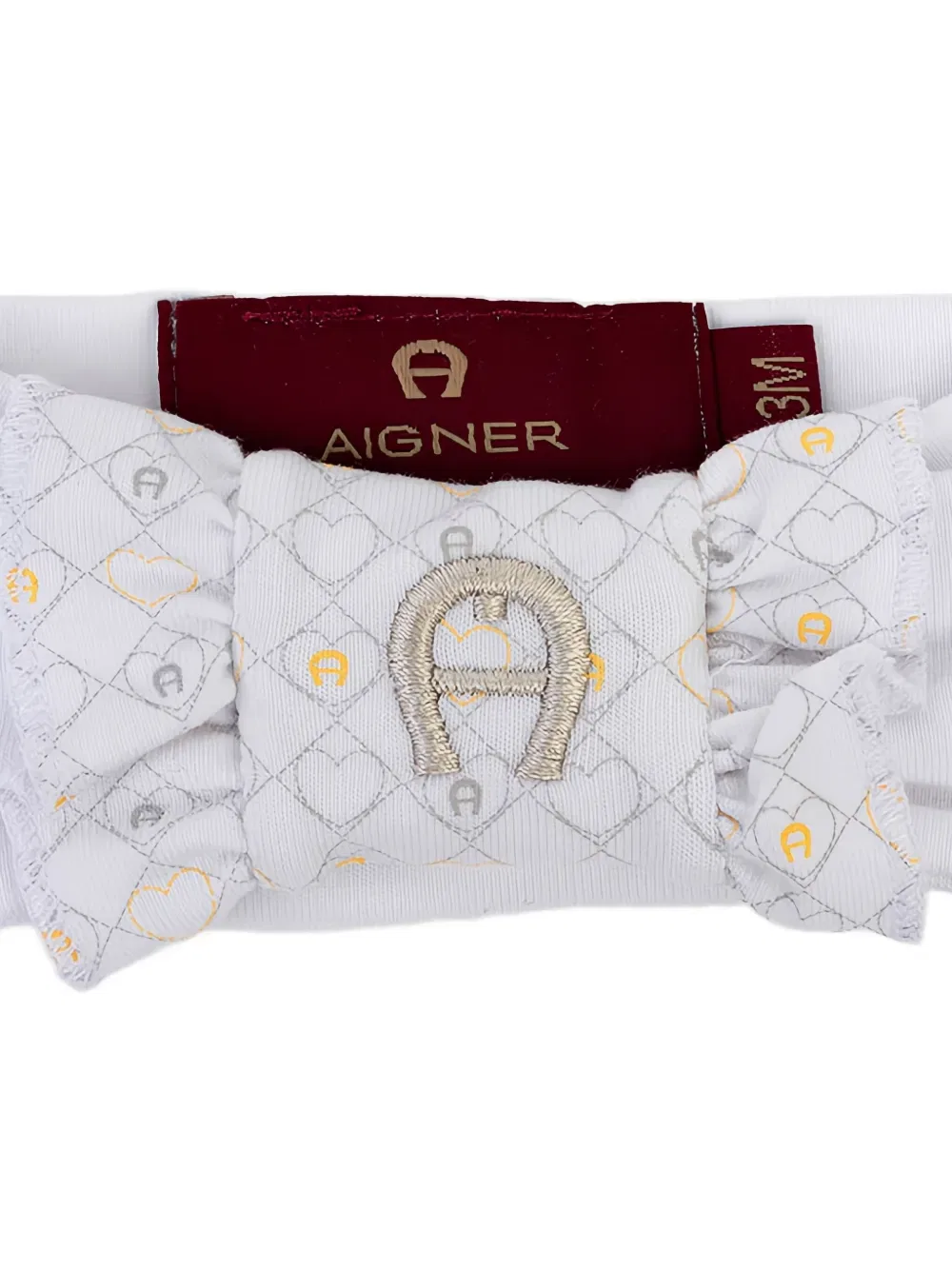 Повязка на голову с бантом Aigner Kids, белый — фото 2