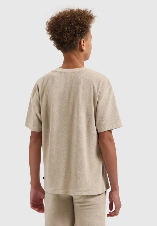 Свободная базовая футболка с круглым вырезом Ballin, Taupe — фото 3