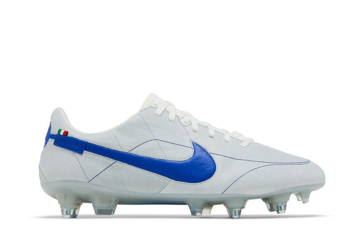 Бутсы Nike Tiempo Legend 9 Elite Made in Italy SG Pro AC 'Montebelluna - White Game Royal', белый — фото 2