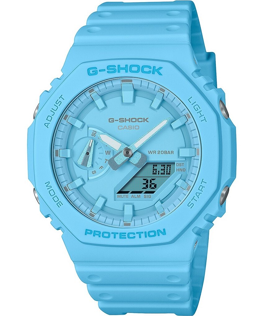 

Мужские часы G-Shock Mono Ana-Digi с синим полимерным ремешком, синий