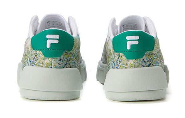 Кроссовки x van gogh skate shoes 'green white' Fila, белый — фото 4