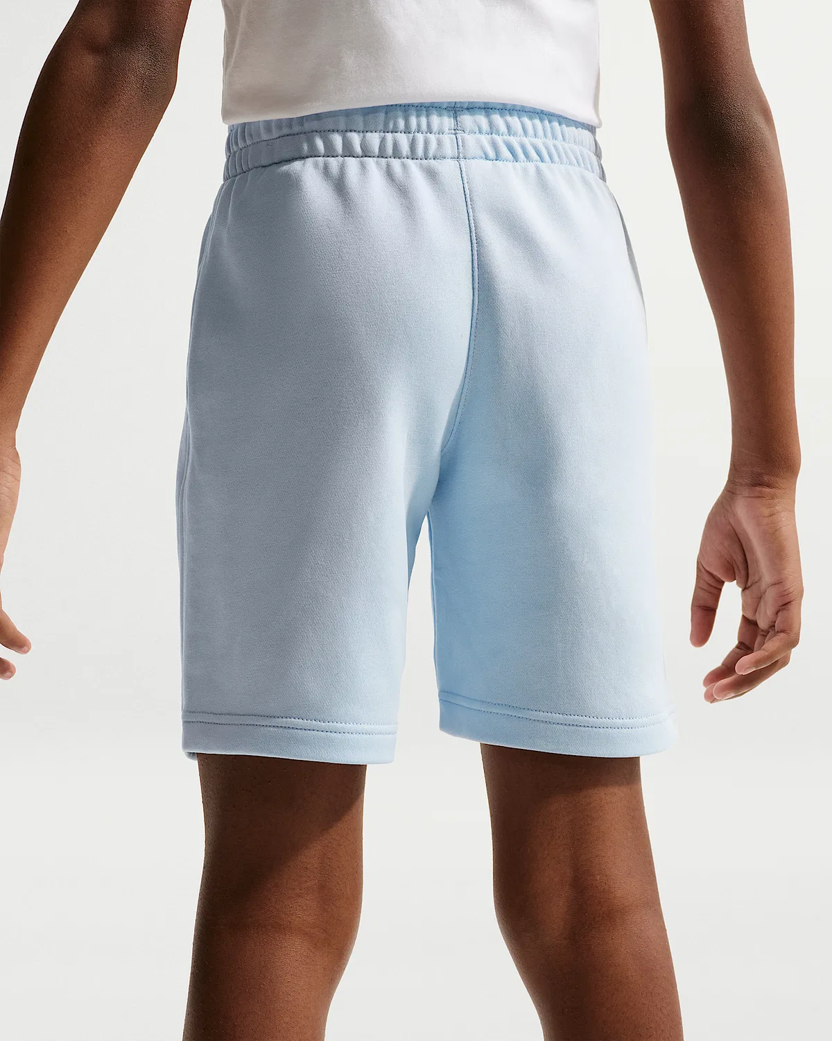 Детские шорты Nike Sportswear Club из французского трикотажа, Hydrogen Blue/Sail/Anthracite — фото 3