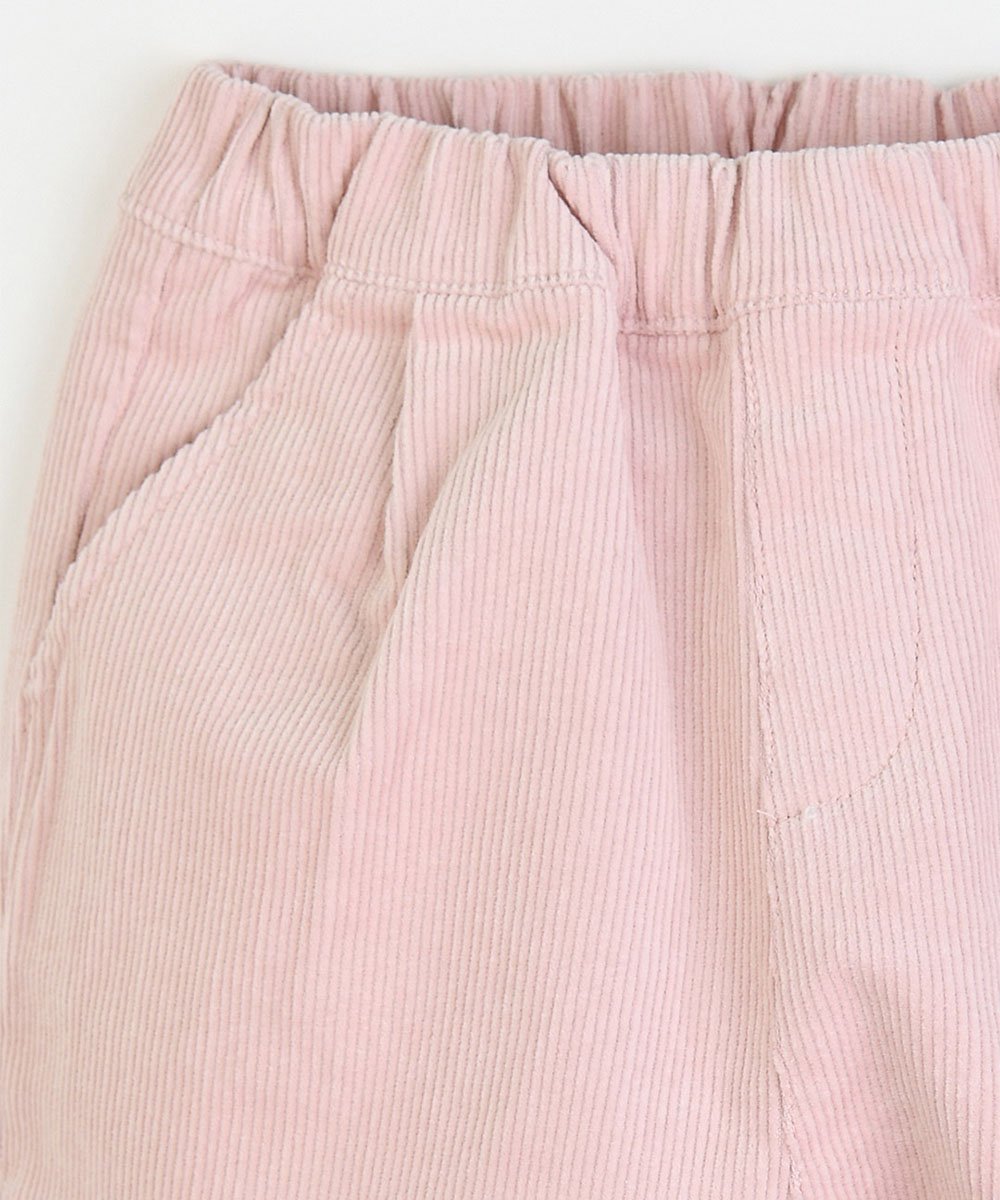 Свободные брюки из розового вельвета Moimoln, Pink — фото 2