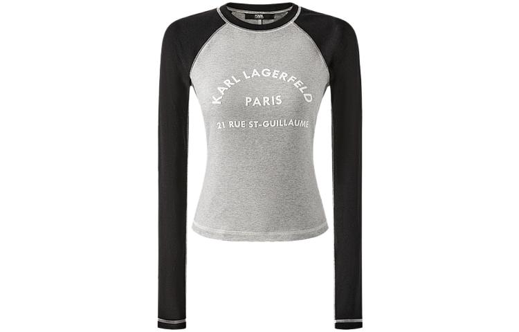 

Футболка KARL LAGERFELD с рукавом реглан женская gray KARL LAGERFELD / Karl Lagerfeld Jeans, серый