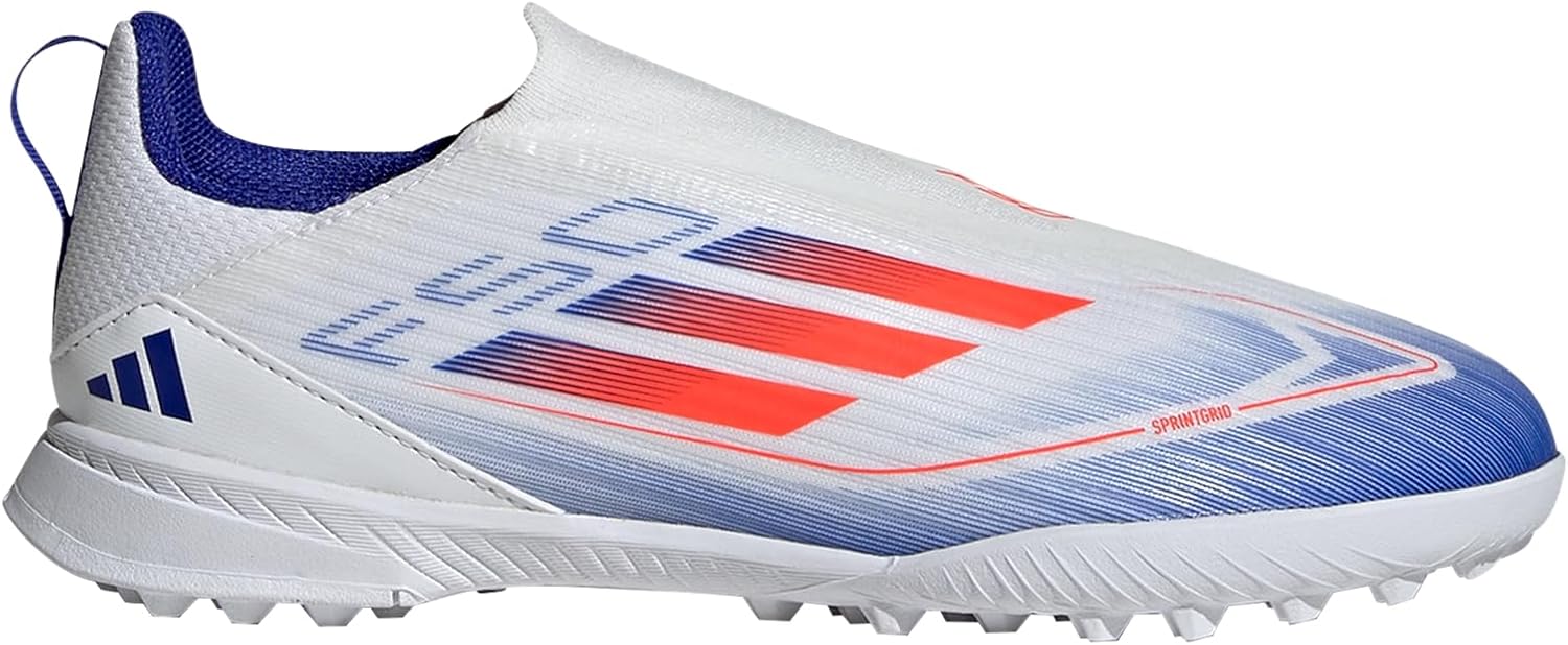 

Детские кроссовки Adidas F50 League без шнурков для газона (для малышей и детей постарше), белый/красный/синий
