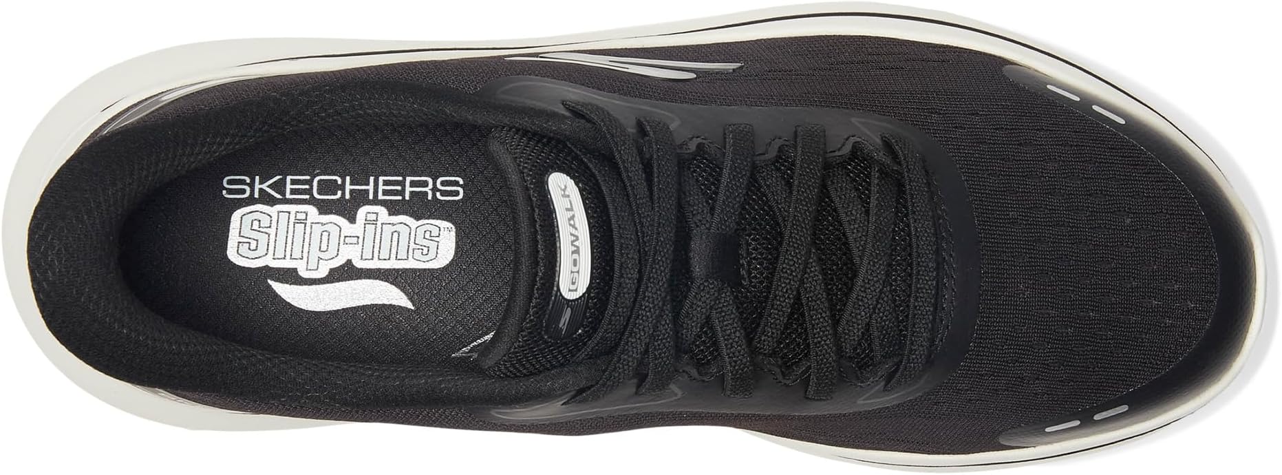 Кроссовки SKECHERS Performance Go Walk Arch Fit N-Joy Emory Hands Free Slip-Ins, черный/белый — фото 2