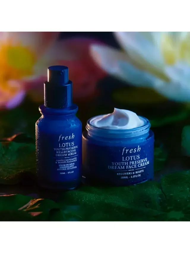 Сыворотка Fresh — Для обновления кожи Lotus Youth Preserve Resurfacing Dream Serum, 30 мл — фото 4