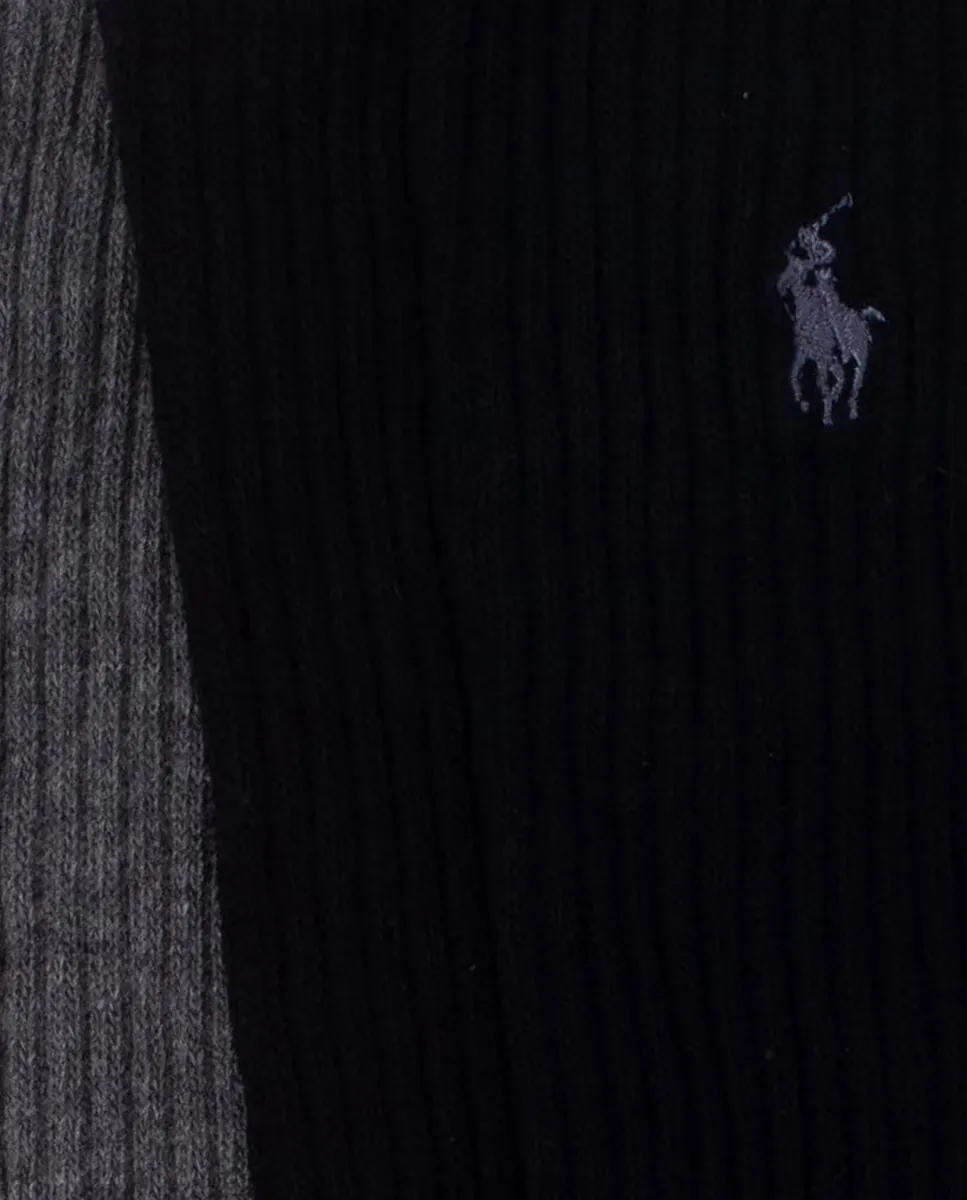 Набор из трех мужских носков с коротким принтом Polo Ralph Lauren, многоцветный — фото 2
