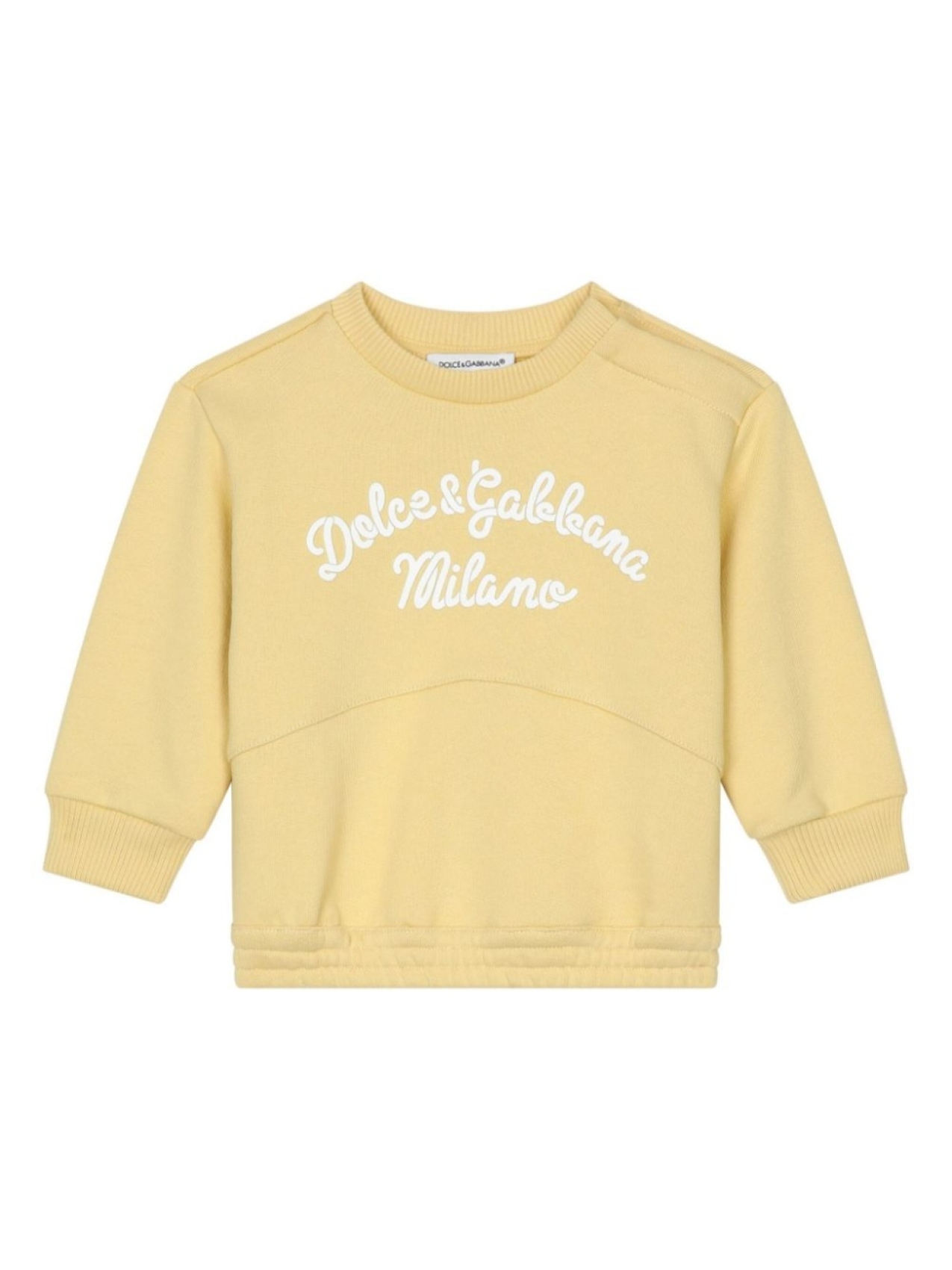 

Dolce & Gabbana Kids топ из джерси с логотипом, желтый