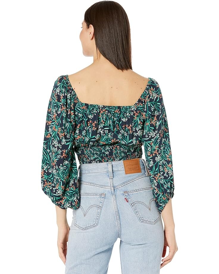 

Топ Lost + Wander Goodnight Garden Top, цвет Navy Floral
