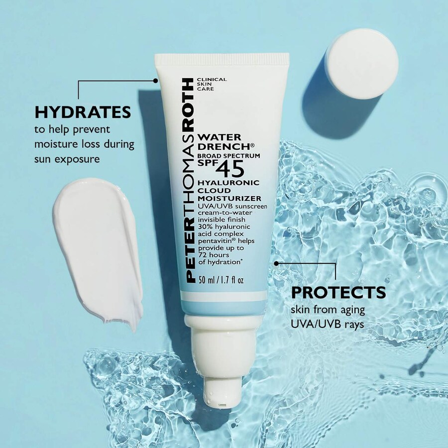 Крем для лица SPF PETER THOMAS ROTH Увлажняющий Water Drench с гиалуроновой кислотой — фото 2