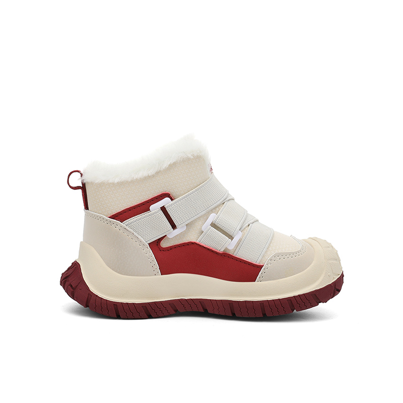 Jeep Mid top детские хлопковые ботинки Kids' Angora Red — фото 3