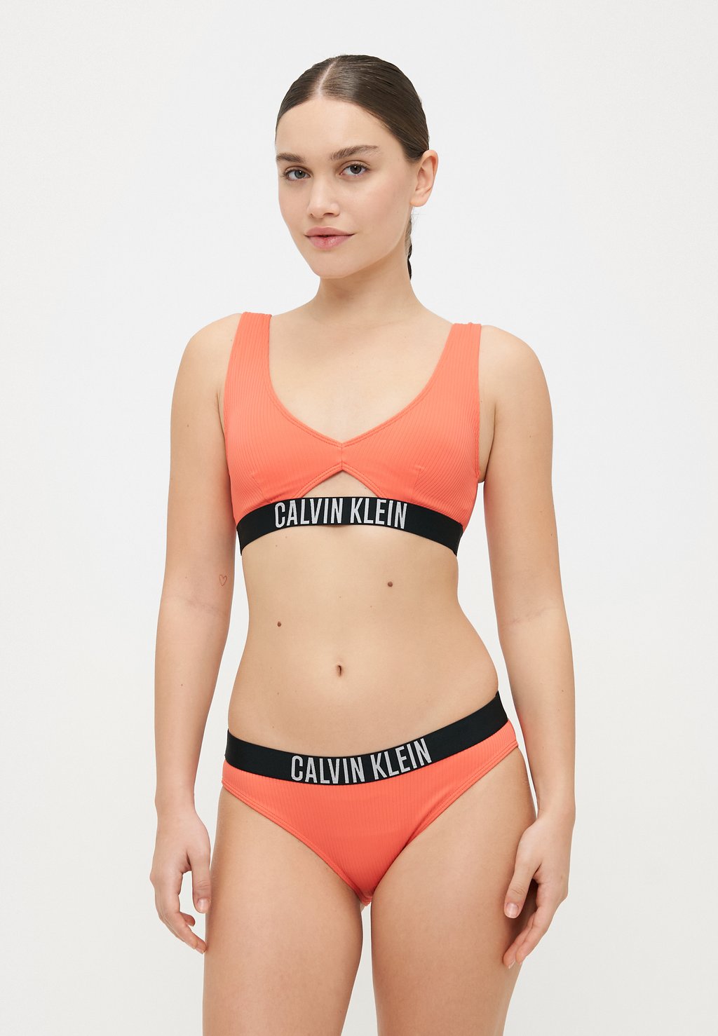 Верх бикини BRALETTE NEW Calvin Klein Swimwear, коралловый — фото 2