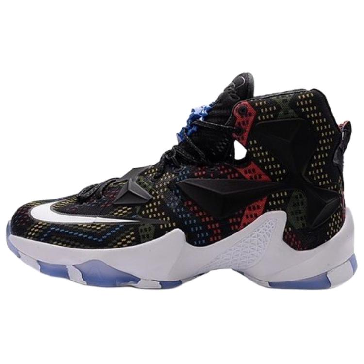 

Nike Баскетбольные кроссовки Lebron 13 с высоким верхом, устойчивые к истиранию, мужские, черно-красные