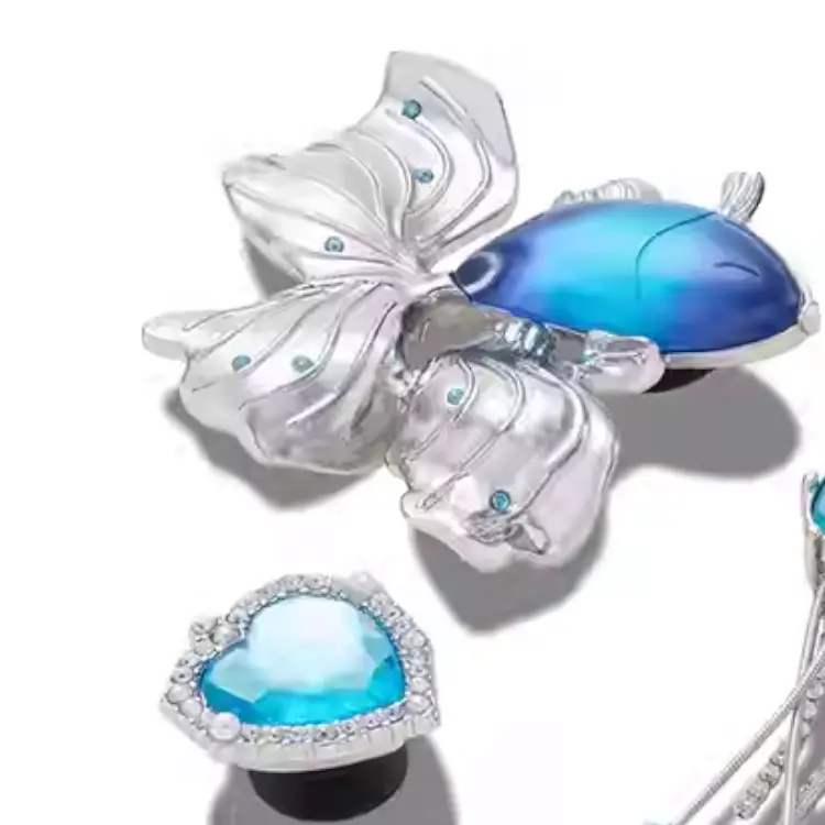 Пряжка для обуви из цинкового сплава унисекс blue Crocs, синий — фото 3