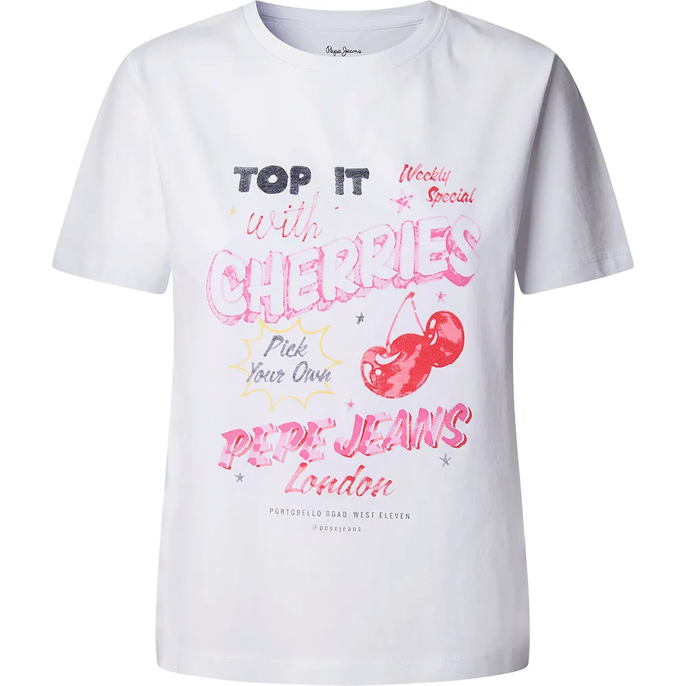 

Футболка с коротким рукавом Pepe Jeans Roxane, белый