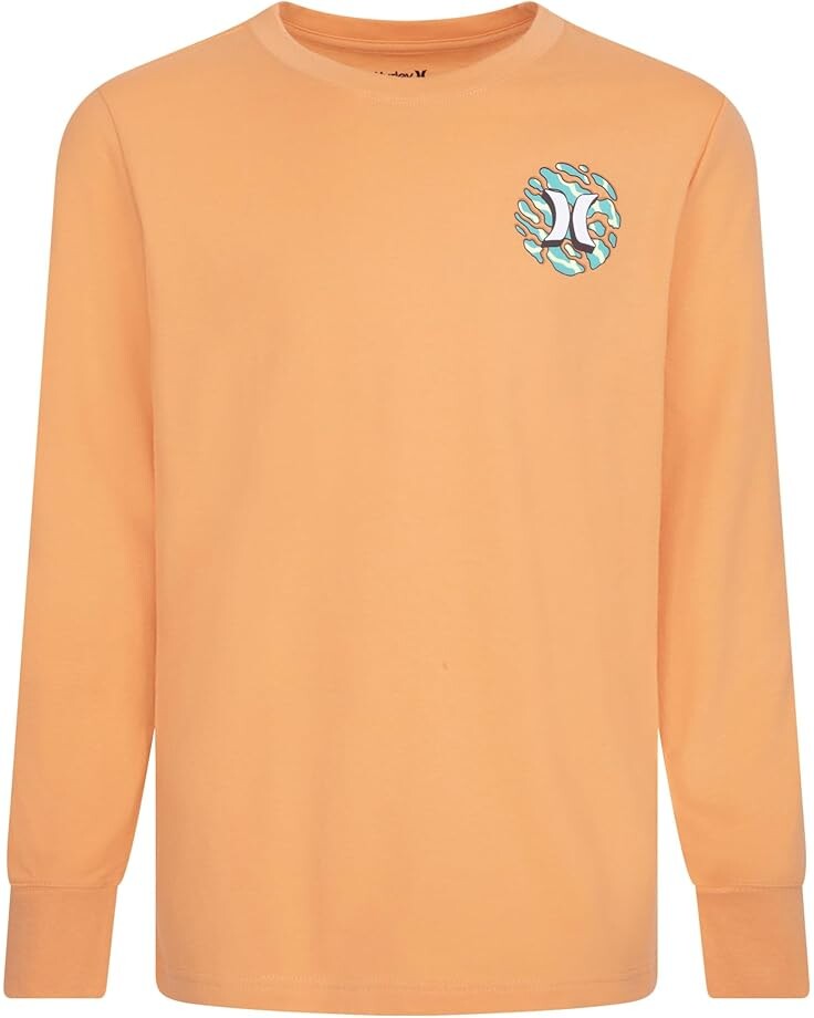 

Лонгслив Hurley Kids Shark Warp Long Sleeve Tee, цвет Apricot Crush