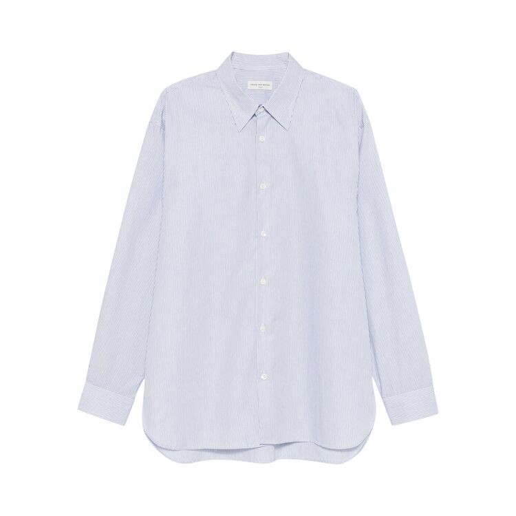 

Рубашка Dries Van Noten Stripe Button-Up Shirt Dessin A, черный