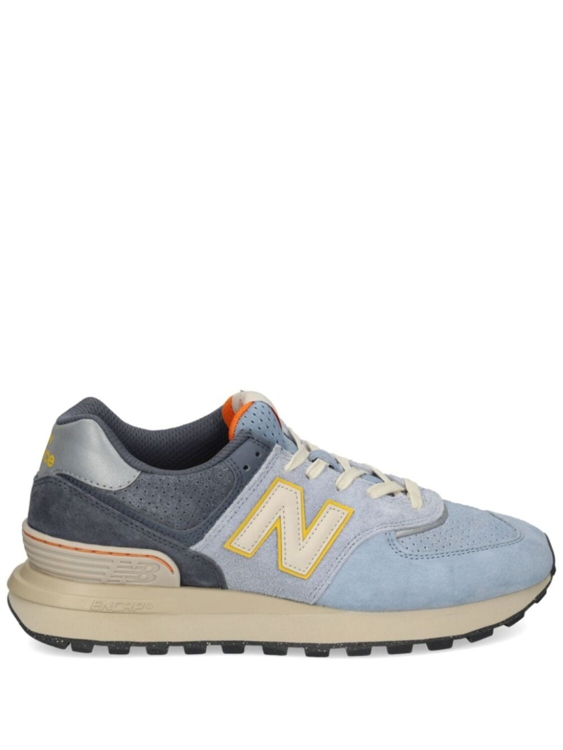 

New Balance кроссовки 574 на шнуровке со вставками, синий