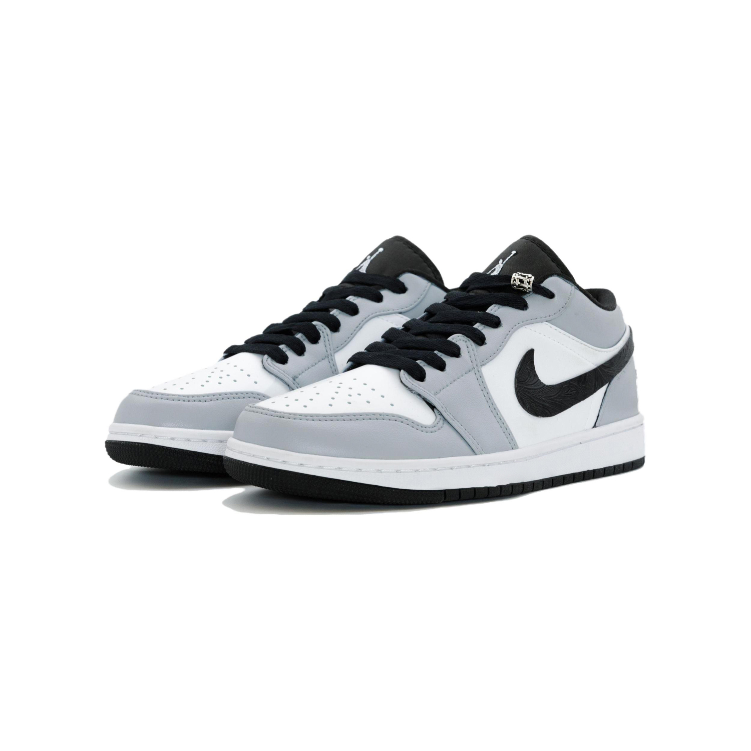 Jordan Air 1 Gray Tone CNY Horse Year, принт, кожа, модные, удобные, универсальные винтажные баскетбольные кроссовки — фото 4