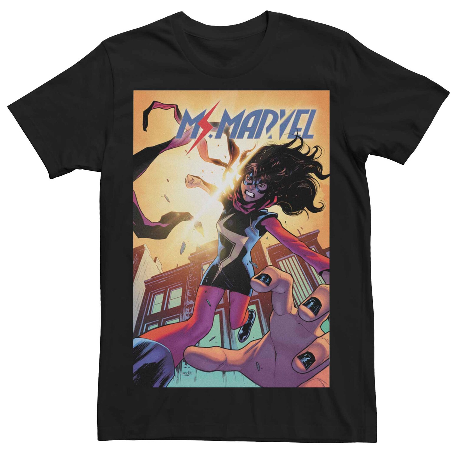 

Мужская футболка с обложкой комиксов Marvel Ms. Marvel #37 Licensed Character