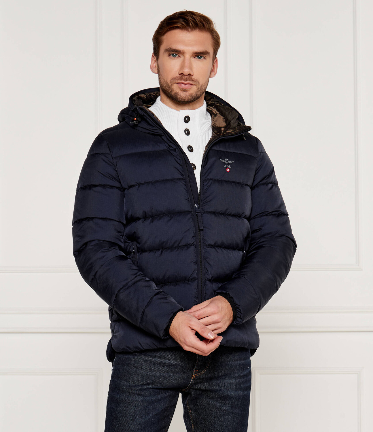 

Куртка Aeronautica Militare Regular Fit, темно-синий