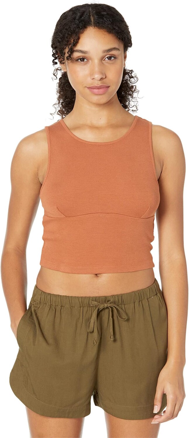 

Топ RVCA Test Drive Crop Tank, цвет Amber