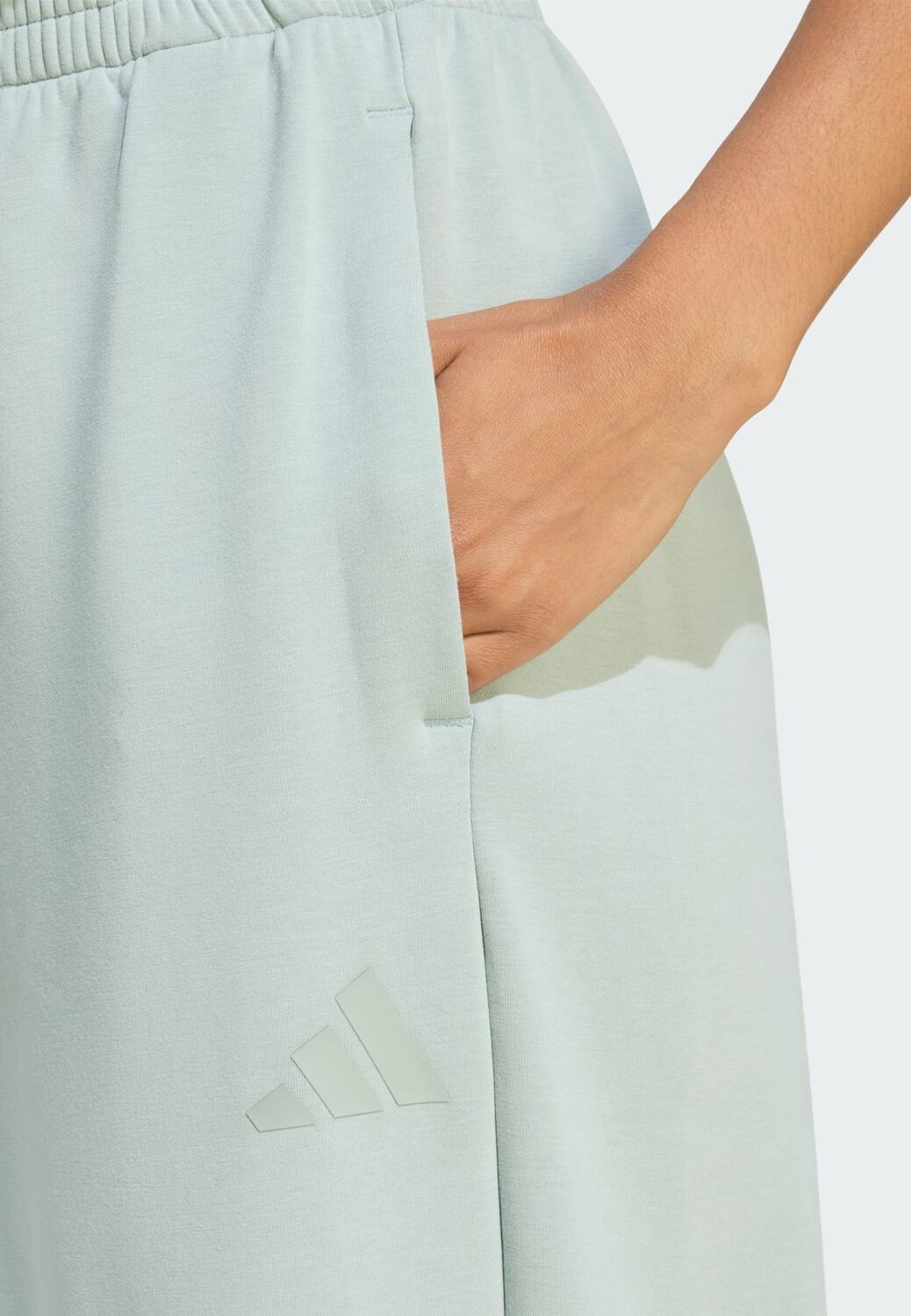 Adidas Sportswear Широкие спортивные штаны 'SOFT LUX STRAIGHT LEG' в цвете Mint — фото 4