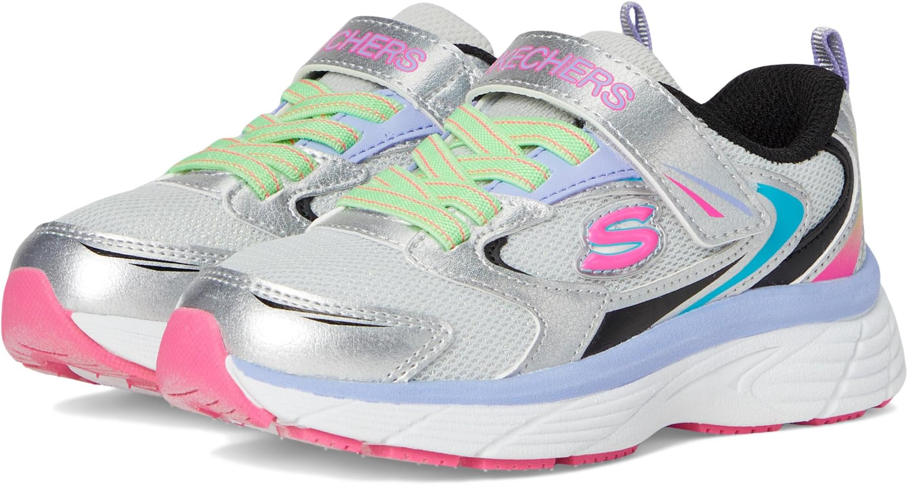 

Кроссовки SKECHERS KIDS Vintage Tread 303698L, цвет Silver/Multi