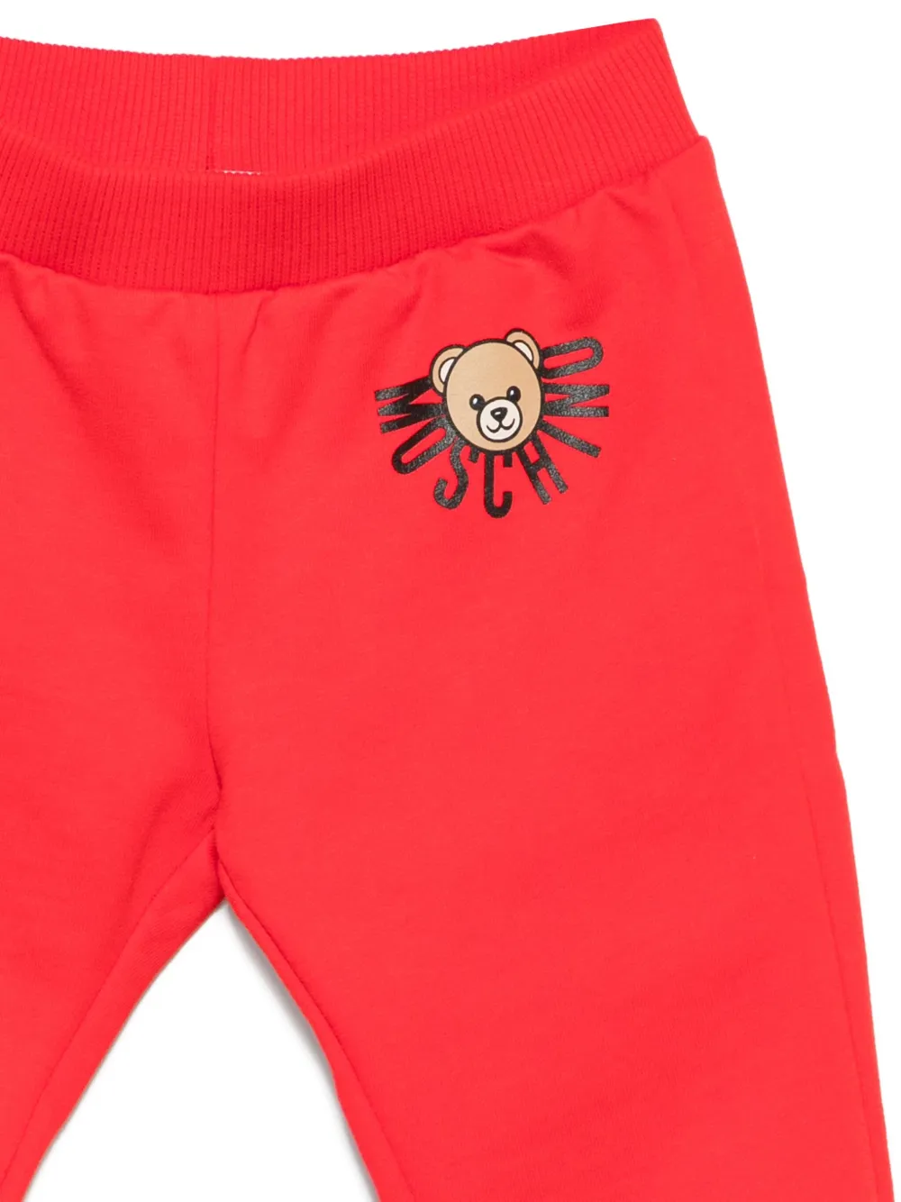 Спортивные брюки с принтом Teddy Bear Moschino Kids, красный — фото 3