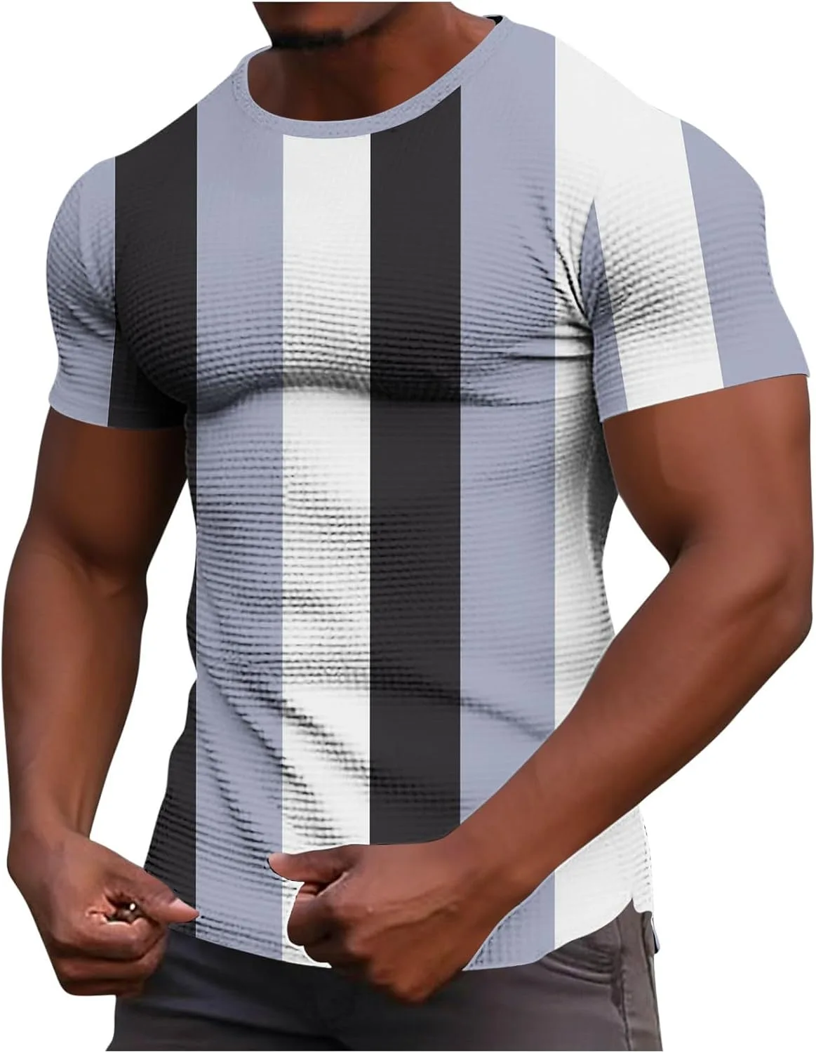 

Футболка мужская Color Block Casual Loose Stretchy