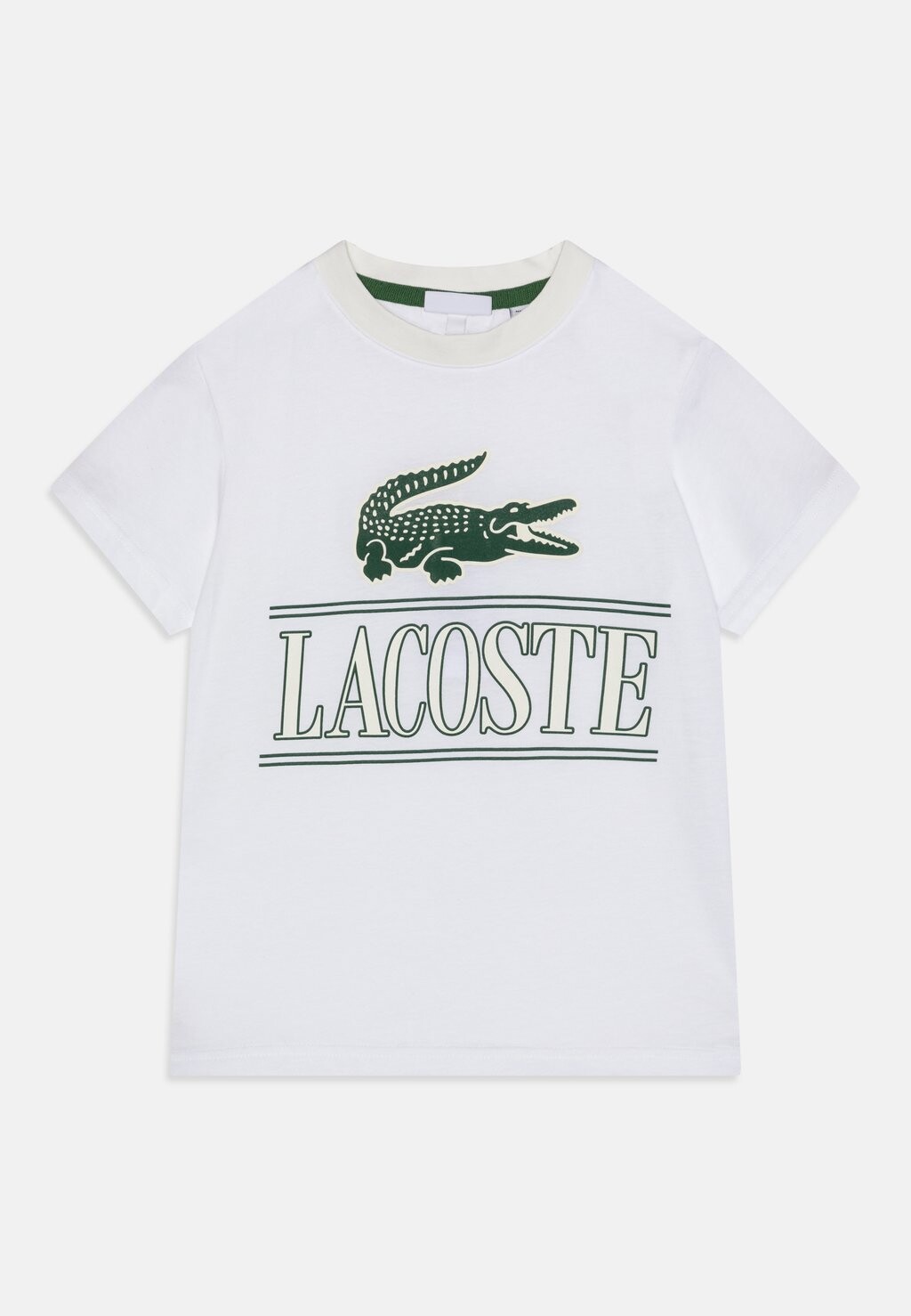 

Футболка с принтом TEE BIG CROCO AND SCRIPT Lacoste, цвет white
