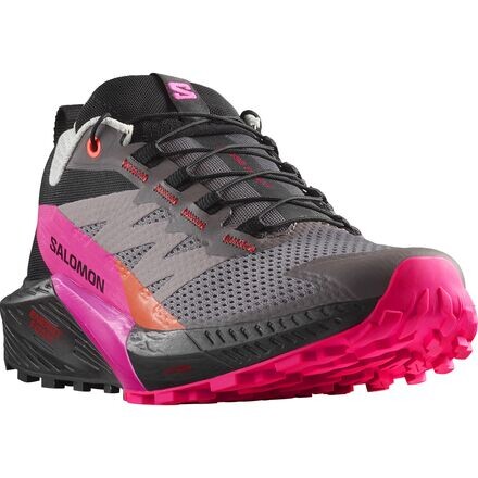 

Кроссовки для бега по пересеченной местности Sense Ride 5 женские Salomon, цвет Plum Kitten/Black/Pink Glo
