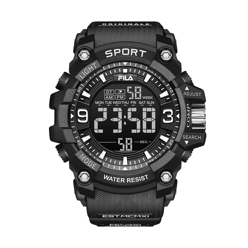 

FILA Часы Wrist Watch Quartz Movement Silicone Strap 40mm Black Dial Unisex