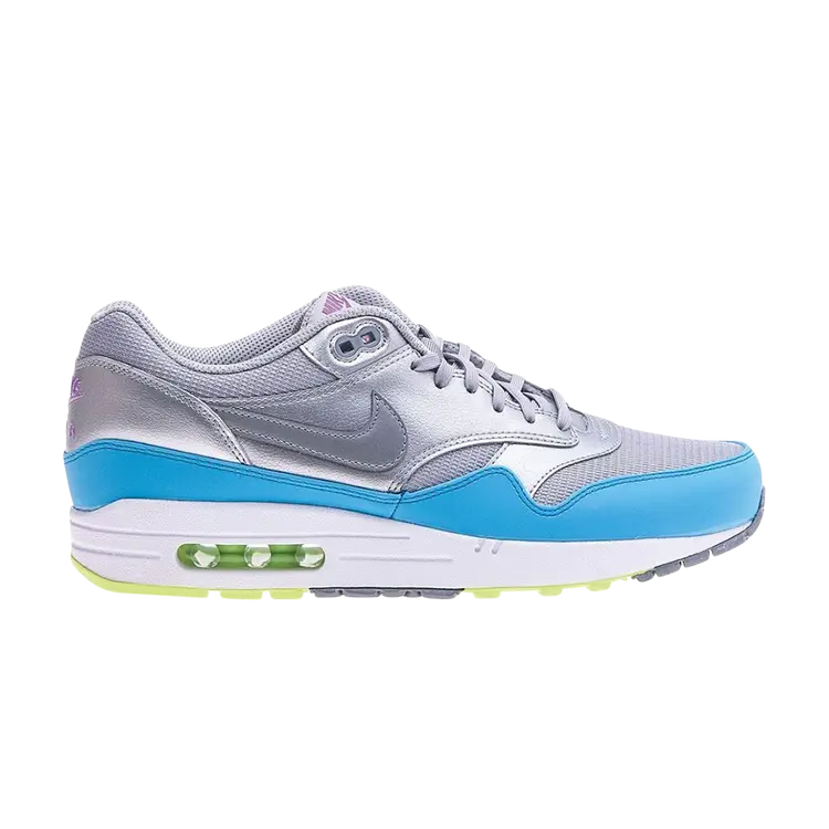 

Кроссовки Nike Air Max 1 FB 'Silver Current Blue', серебряный, Серый, Кроссовки Nike Air Max 1 FB 'Silver Current Blue', серебряный