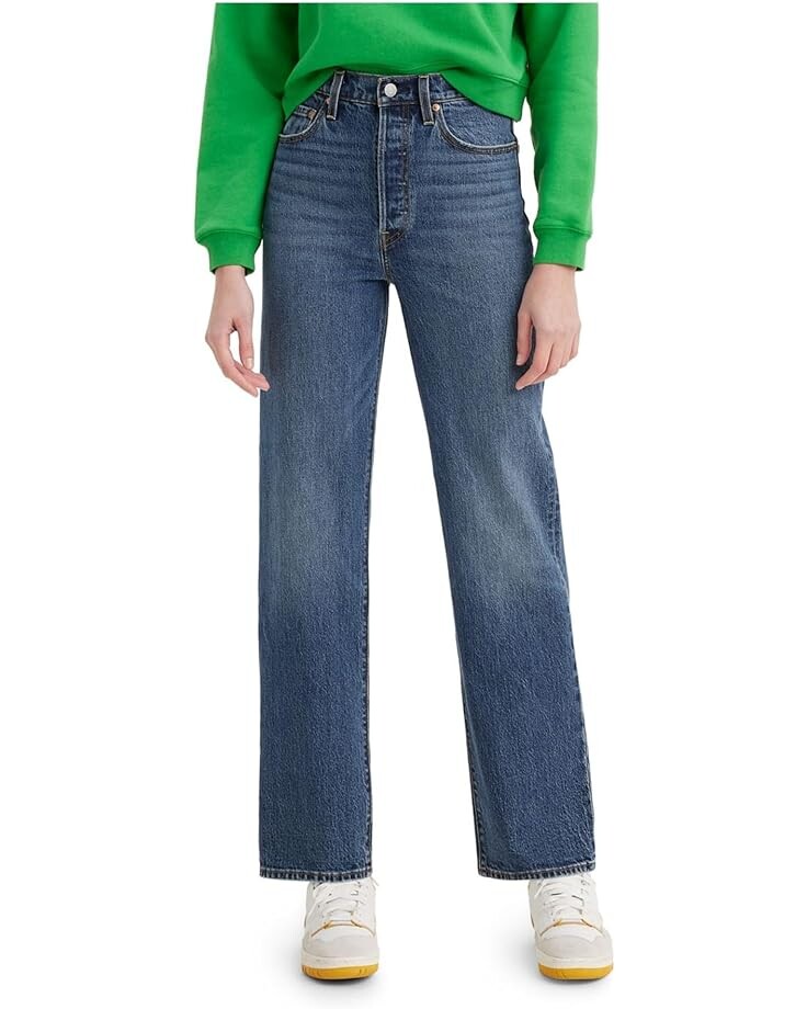 

Джинсы Levi's Premium Ribcage Super High Waist Straight Leg Jeans, цвет Valley View