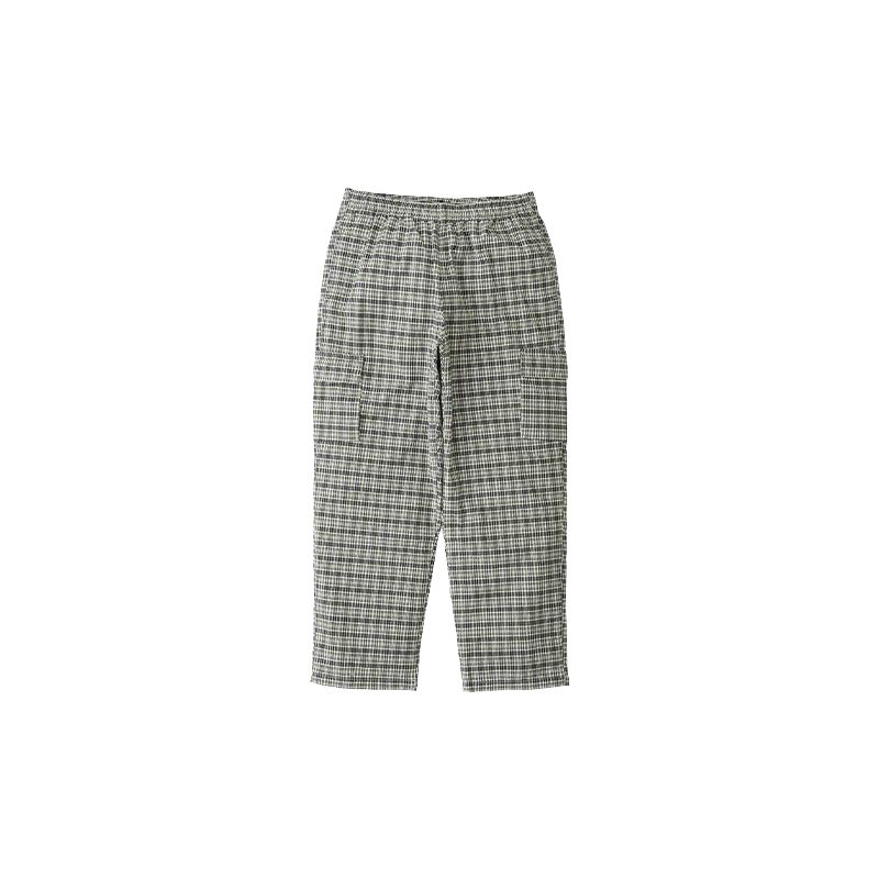 

Gramicci Повседневные брюки унисекс, зеленые с белой клеткой, прямого кроя