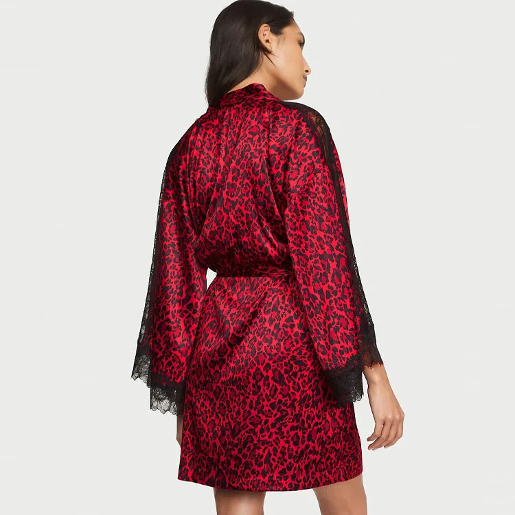 Victoria's Secret Халат для сна Women's Red Panther Print — фото 3
