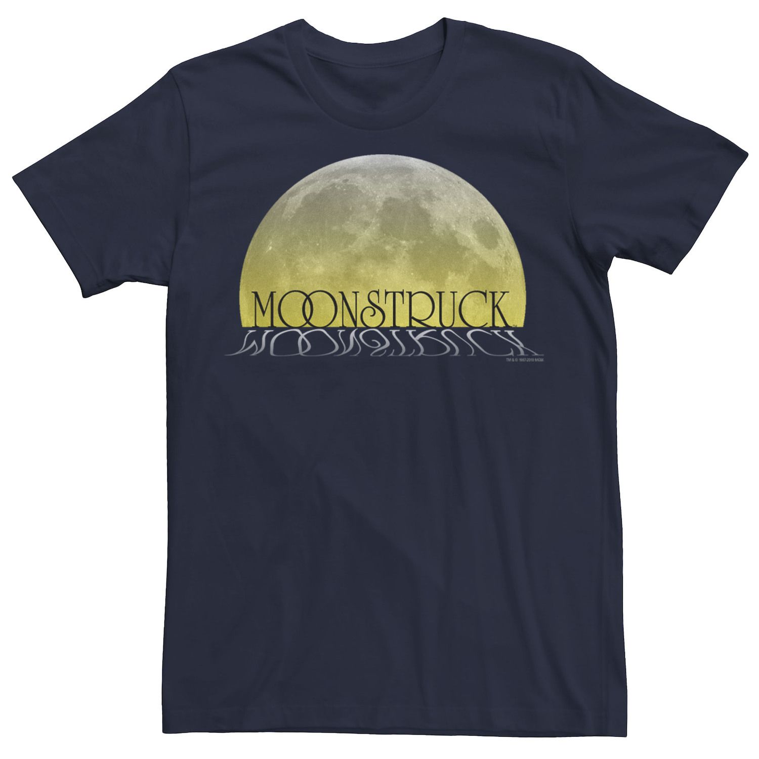 

Мужская футболка с плакатом Moonstruck Moon Reflection Licensed Character