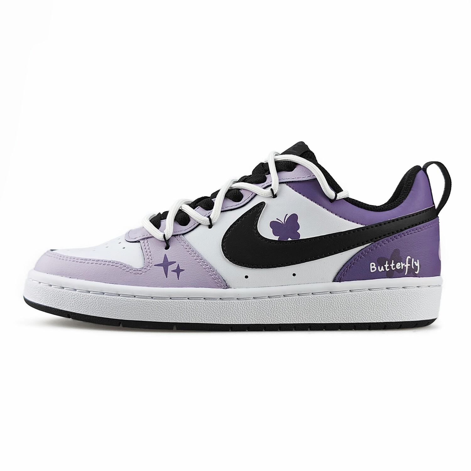 

Кроссовки Nike Court Borough Skateboarding Shoes Women's Low-top Light Purple, фиолетовый