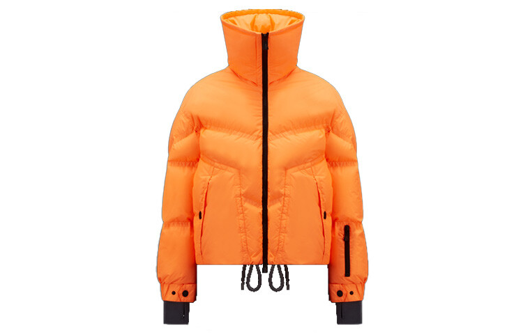 

Пуховик женский флуоресцентный оранжевый Moncler
