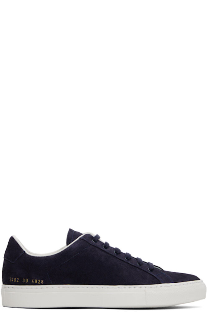 

Темно-синие ретро-замшевые кроссовки Common Projects