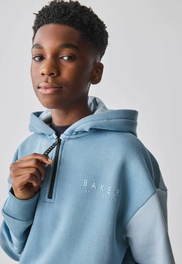 Толстовка с капюшоном Regular fit back graphic Baker By Ted Baker, синий — фото 2